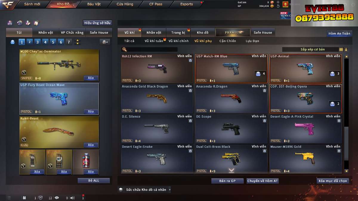 shop acc cf uy tin gia re